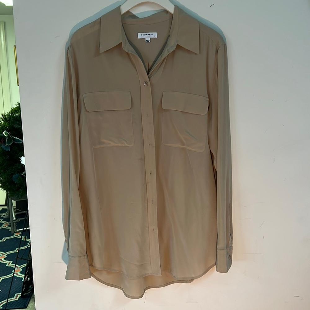 Boxy Tan Blouse